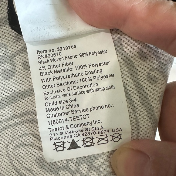 Teetot & Company Ninja Costume Children's Size 3-4 - Picture 8 of 8